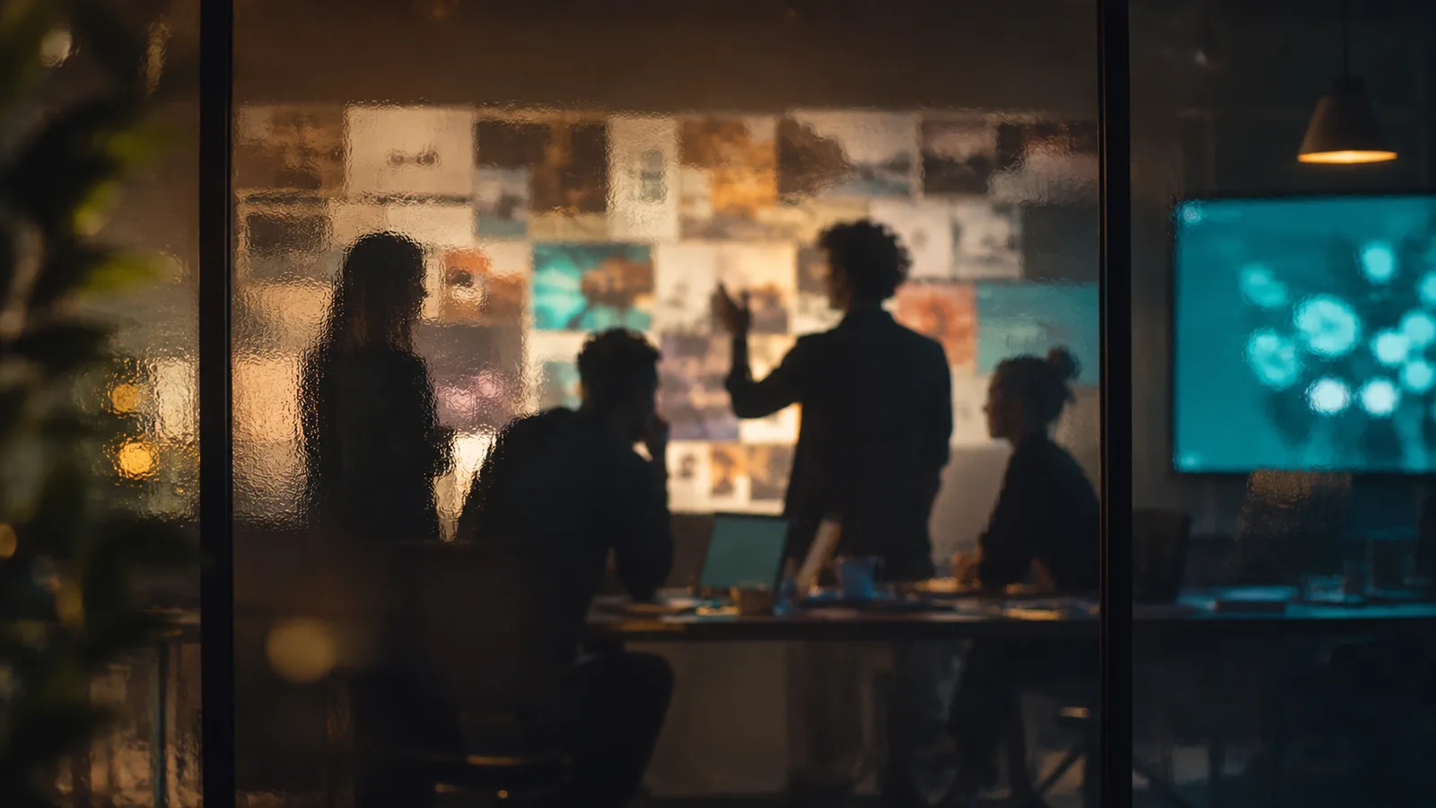 Equipo de una agencia de publicidad digital analizando campañas