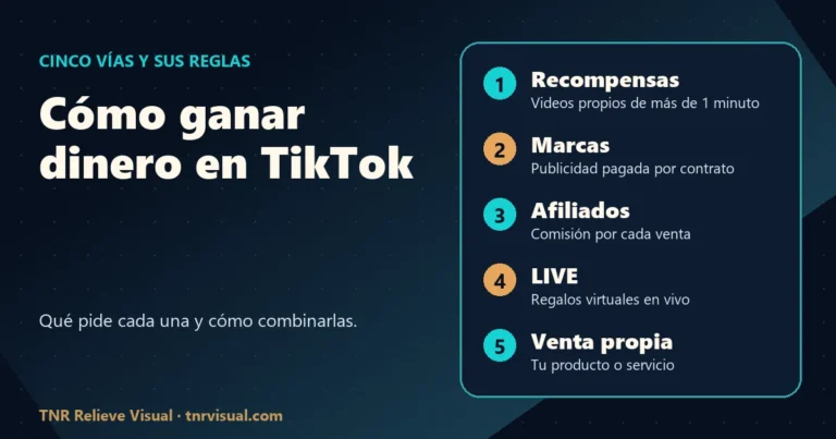 Cómo ganar dinero en TikTok: 5 vías reales en México