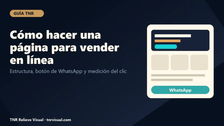 Cómo hacer una página para vender en línea: estructura y WhatsApp