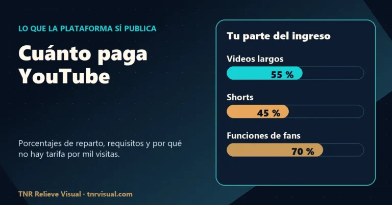 Cuánto paga YouTube en México por cada 1000 visitas