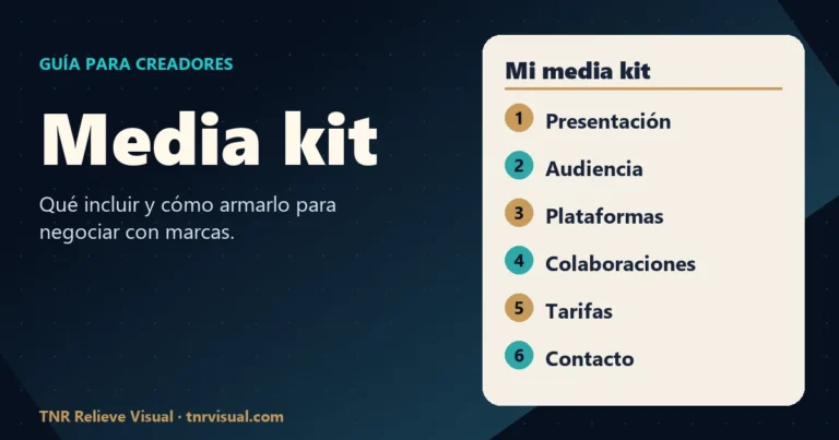 Media kit: qué incluir y cómo armarlo para negociar con marcas